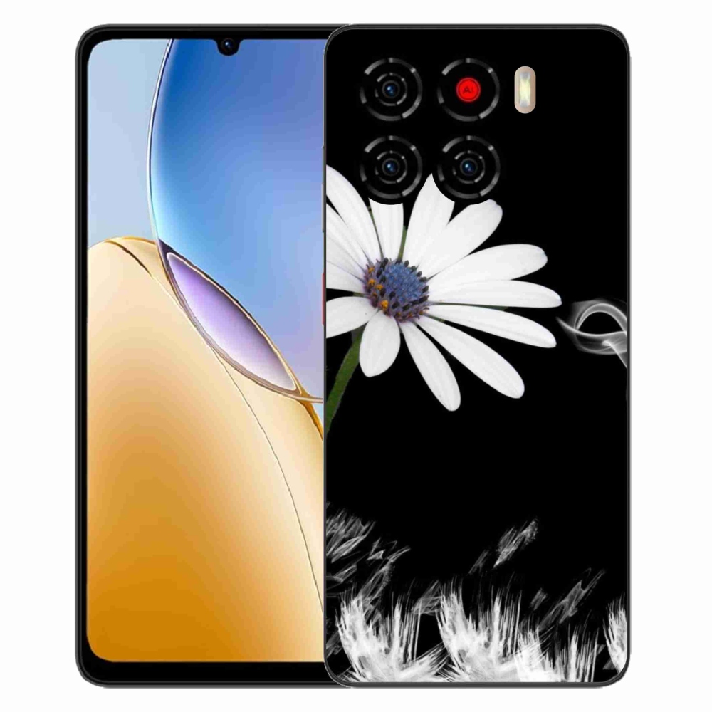 Gelový kryt mmCase na ZTE Blade A56 - bílá květina