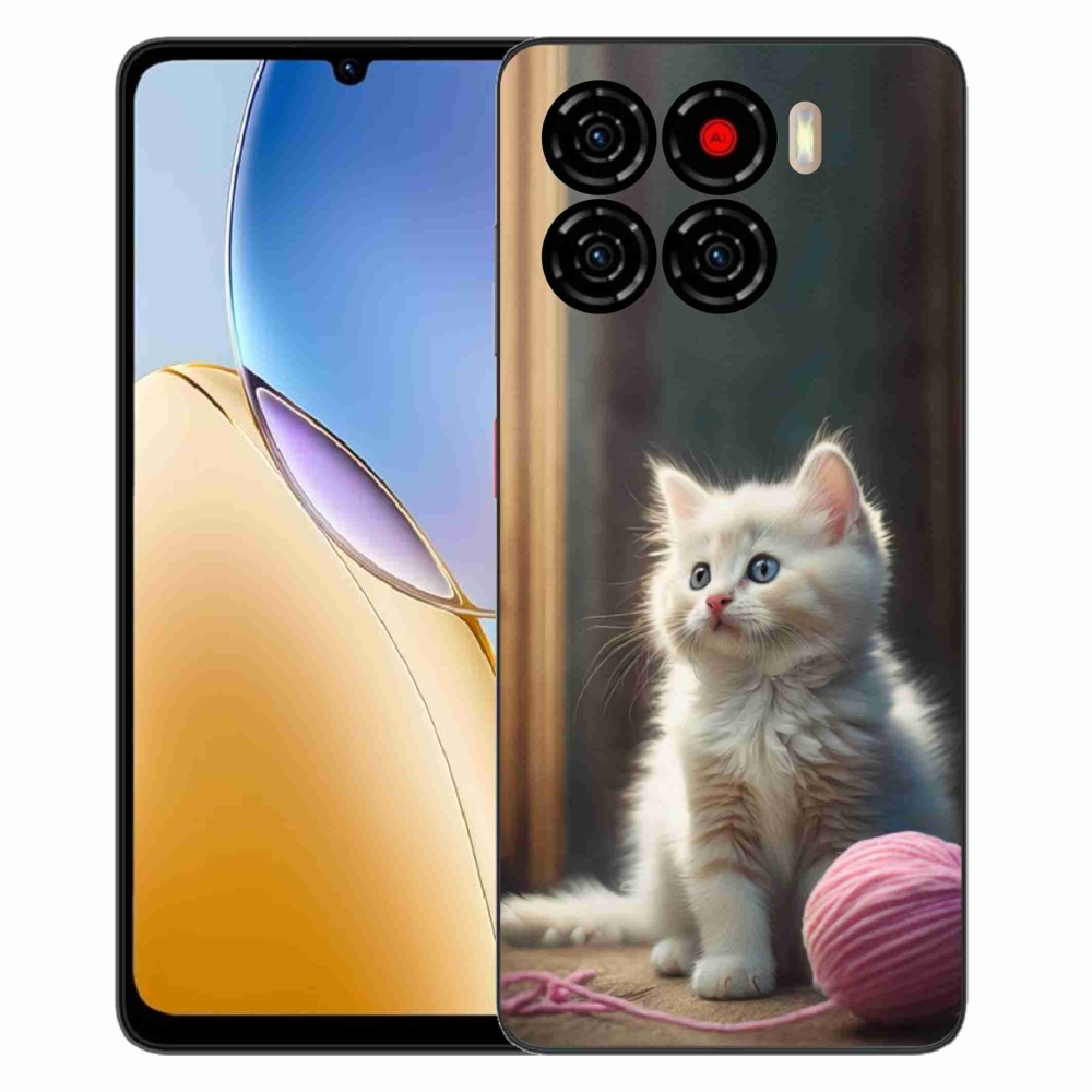 Gelový kryt mmCase na ZTE Blade A56 - bílé kotě 2