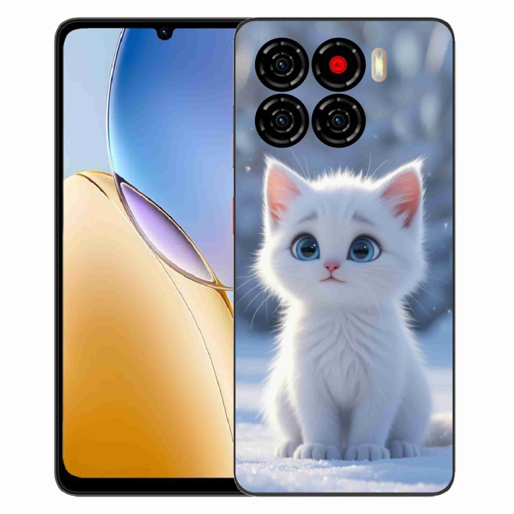 Gelový kryt mmCase na ZTE Blade A56 - bílé kotě 3