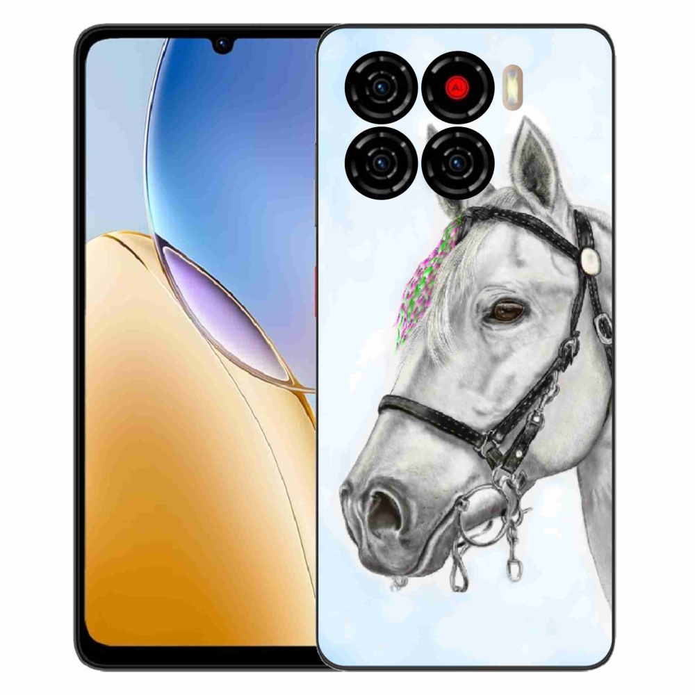 Gelový kryt mmCase na ZTE Blade A56 - bílý kůň 1