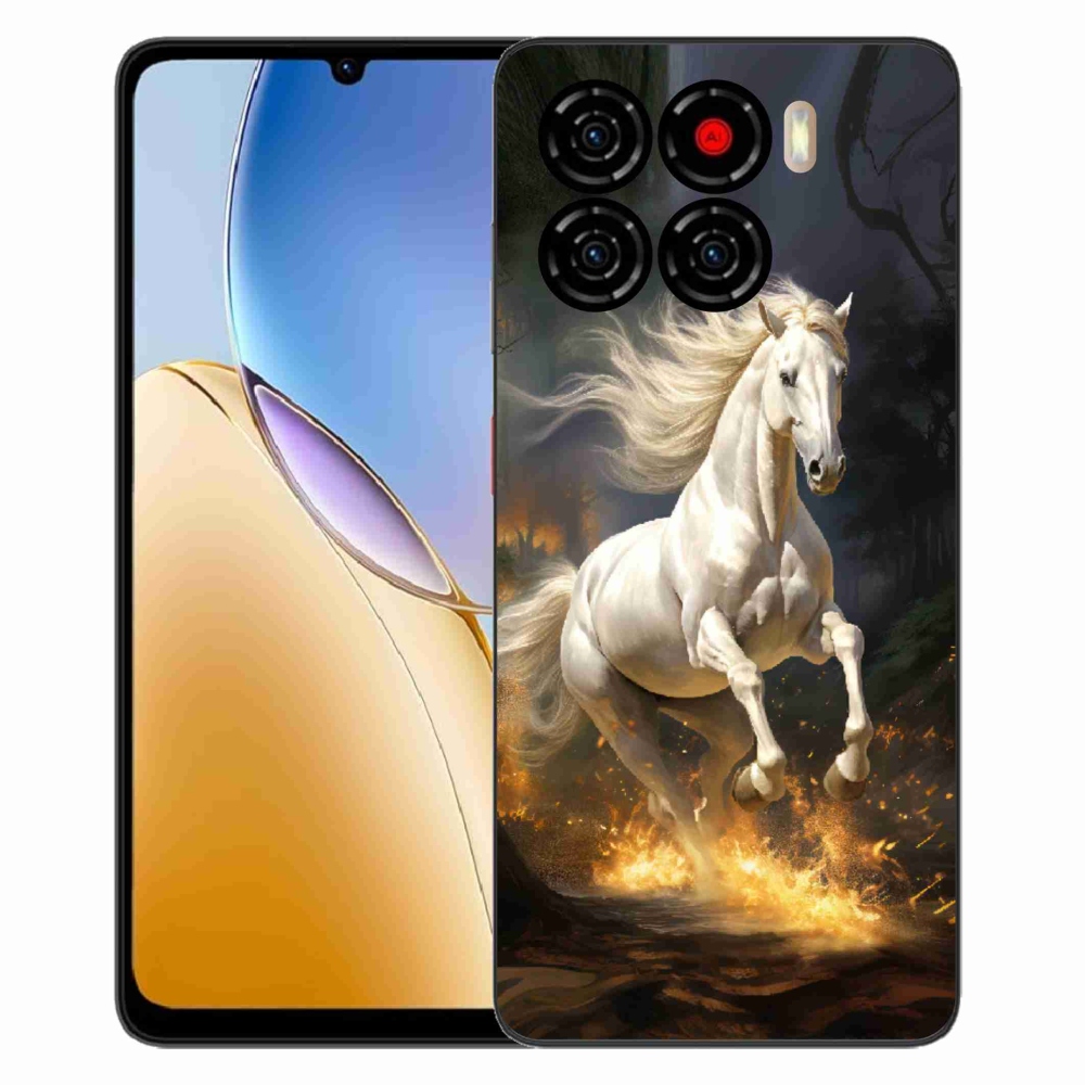 Gelový kryt mmCase na ZTE Blade A56 - bílý kůň 2