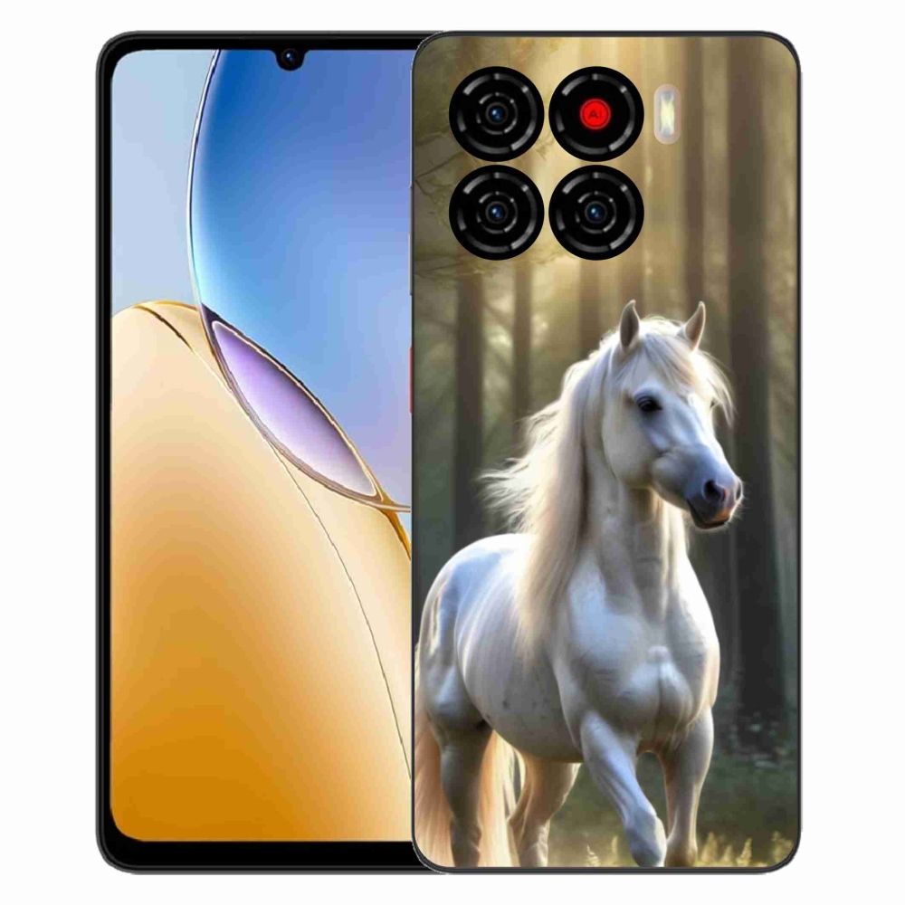Gelový kryt mmCase na ZTE Blade A56 - bílý kůň 3