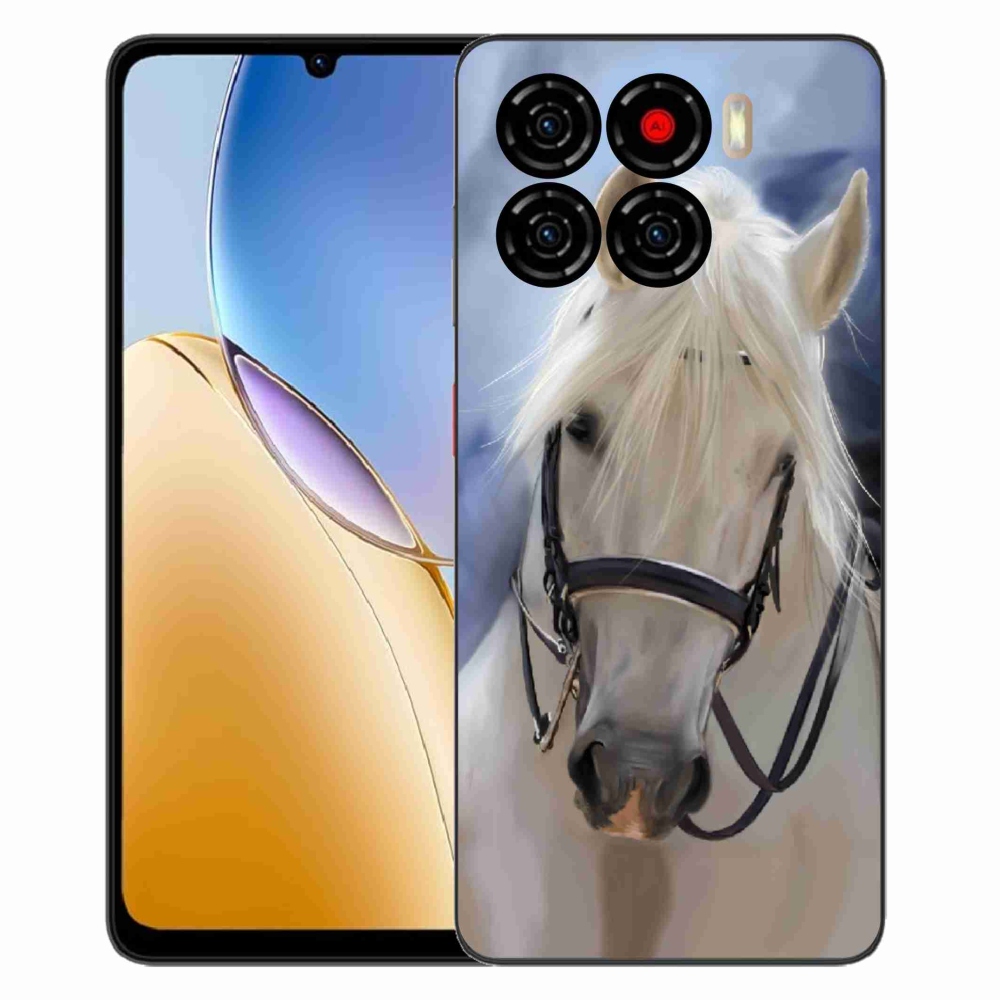 Gelový kryt mmCase na ZTE Blade A56 - bílý kůň