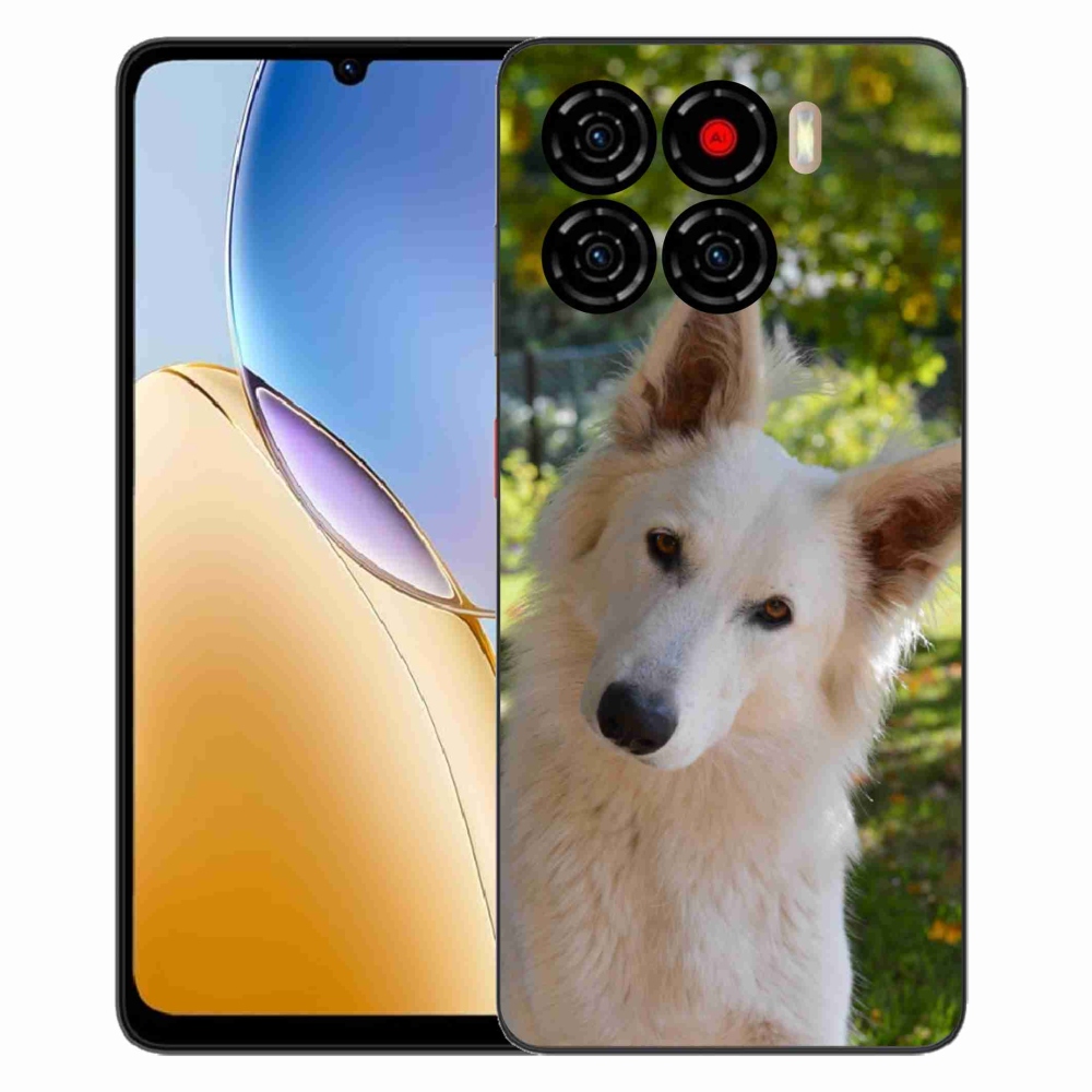 Gelový kryt mmCase na ZTE Blade A56 - bílý švýcarský ovčák 1