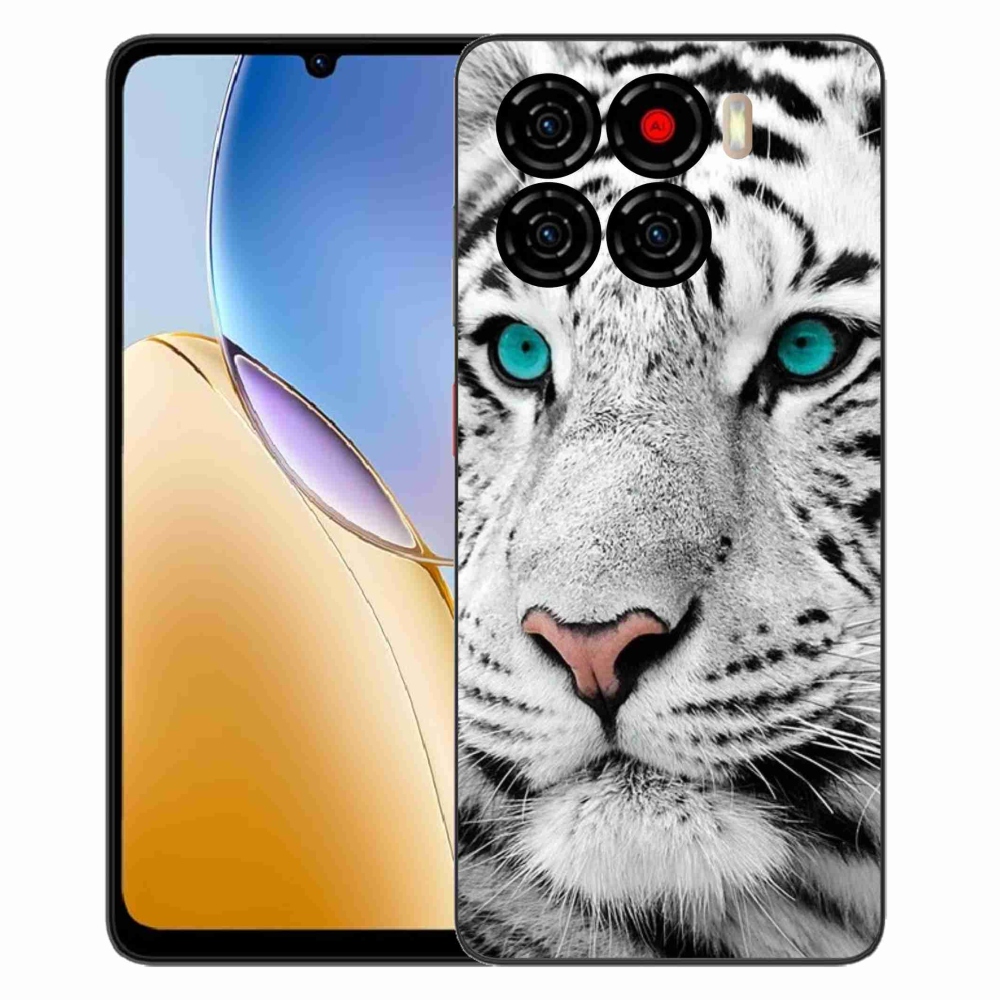 Gelový kryt mmCase na ZTE Blade A56 - bílý tygr
