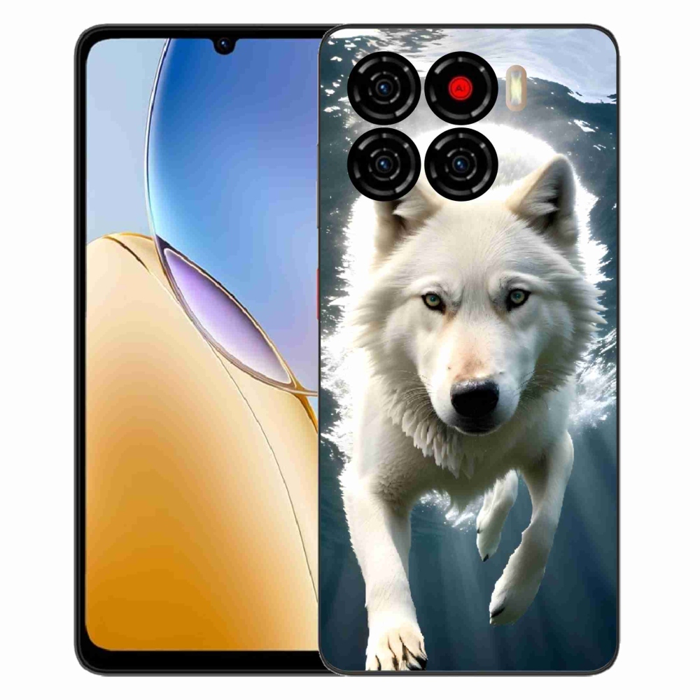 Gelový kryt mmCase na ZTE Blade A56 - bílý vlk
