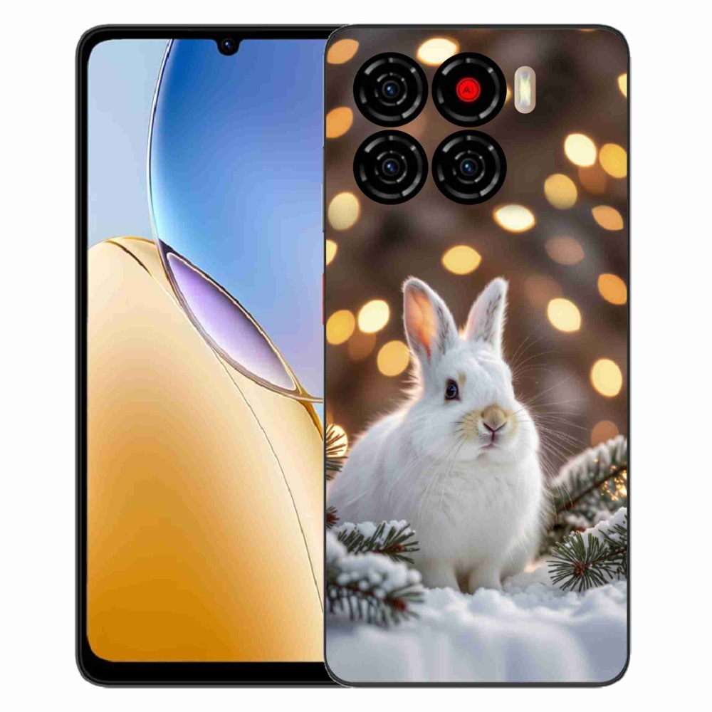 Gelový kryt mmCase na ZTE Blade A56 - bílý zajíc