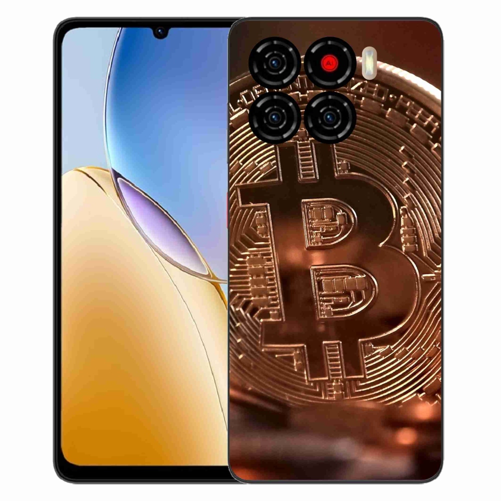 Gelový kryt mmCase na ZTE Blade A56 - bitcoin