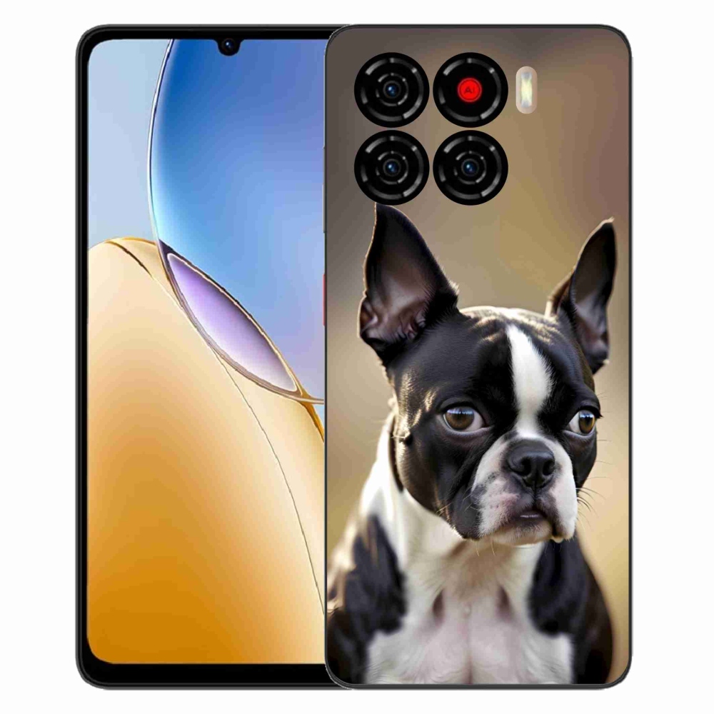 Gelový kryt mmCase na ZTE Blade A56 - bostonský teriér