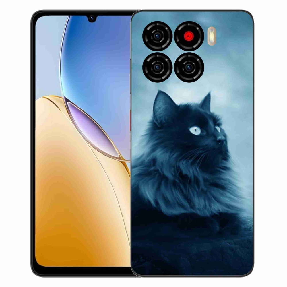 Gelový kryt mmCase na ZTE Blade A56 - černá kočka 1