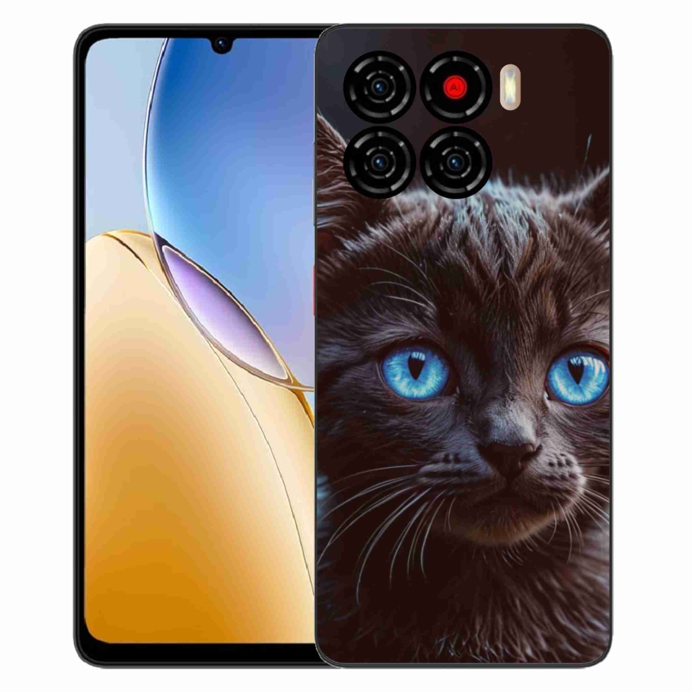 Gelový kryt mmCase na ZTE Blade A56 - černé kotě 2