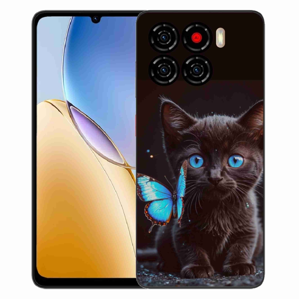 Gelový kryt mmCase na ZTE Blade A56 - černé kotě 3