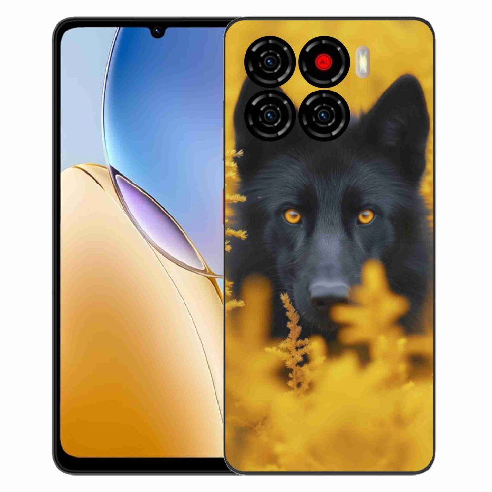 Gelový kryt mmCase na ZTE Blade A56 - černý vlk 2