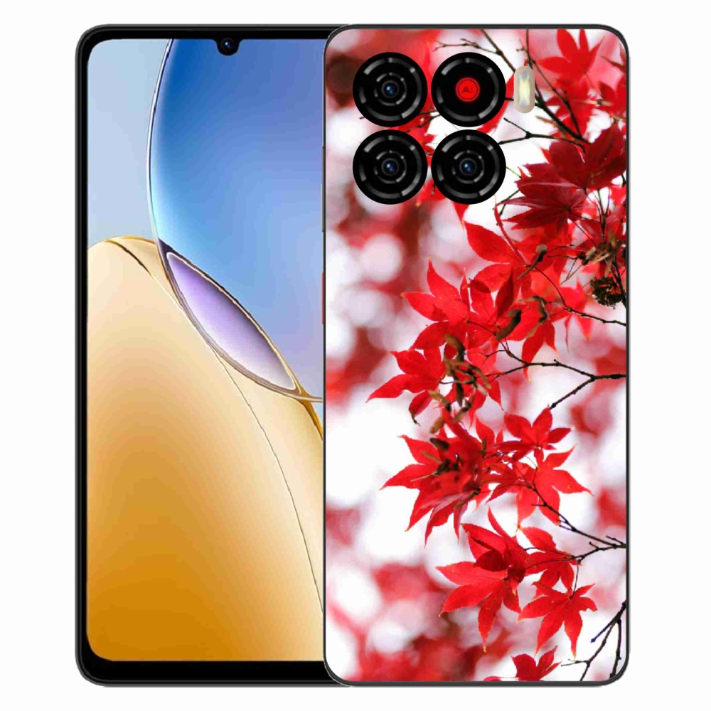 Gelový kryt mmCase na ZTE Blade A56 - červené listy