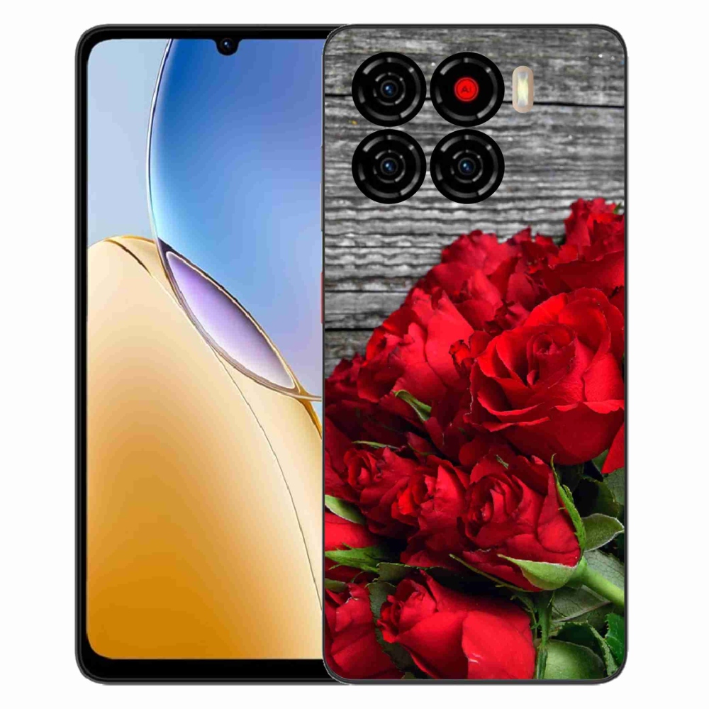 Gelový kryt mmCase na ZTE Blade A56 - červené růže