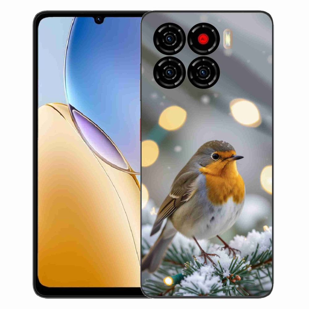 Gelový kryt mmCase na ZTE Blade A56 - červenka v zimě