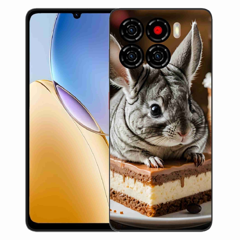 Gelový kryt mmCase na ZTE Blade A56 - činčila