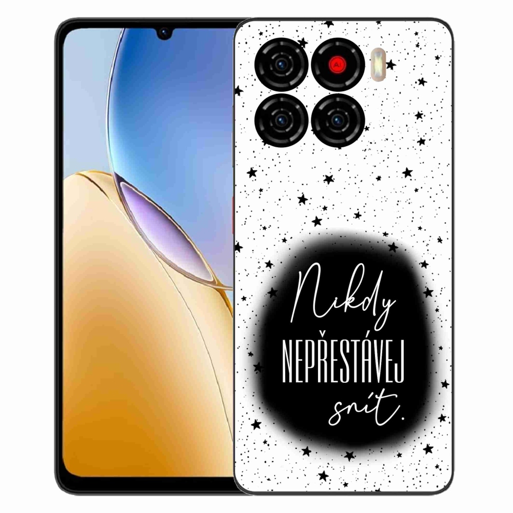 Gelový kryt mmCase na ZTE Blade A56 - citát 1 černobílé pozadí