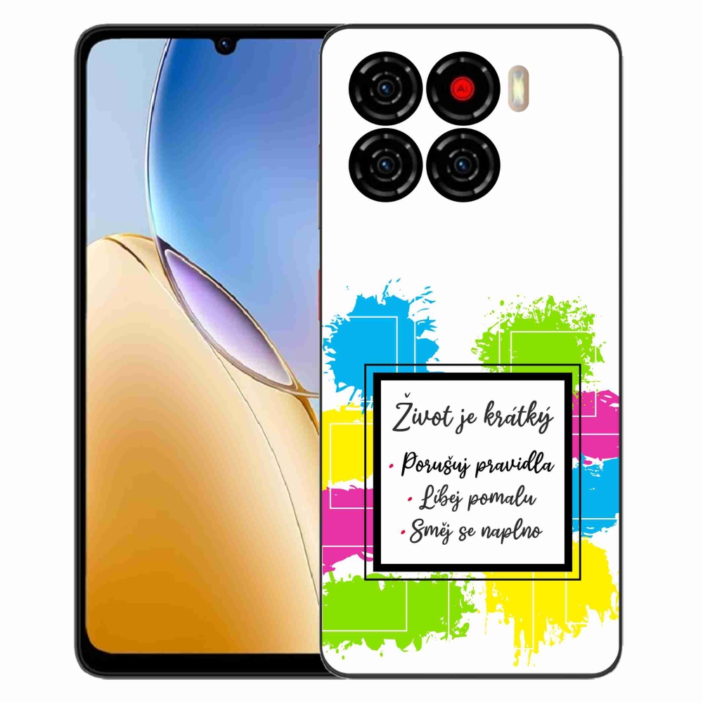 Gelový kryt mmCase na ZTE Blade A56 - citát 5 bílé pozadí