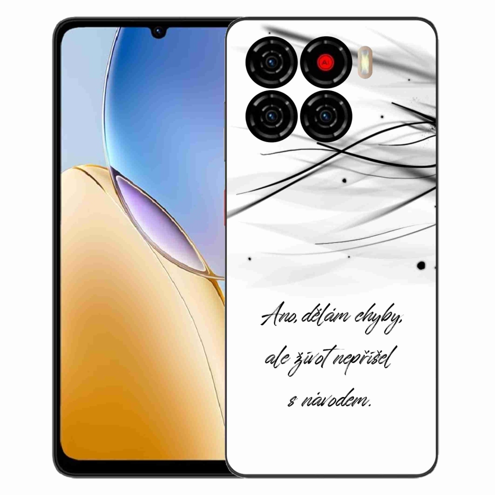 Gelový kryt mmCase na ZTE Blade A56 - citát bílé pozadí