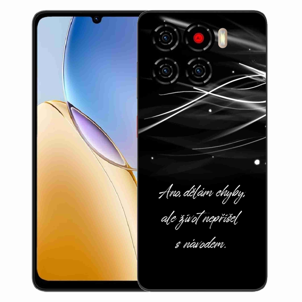 Gelový kryt mmCase na ZTE Blade A56 - citát černé pozadí