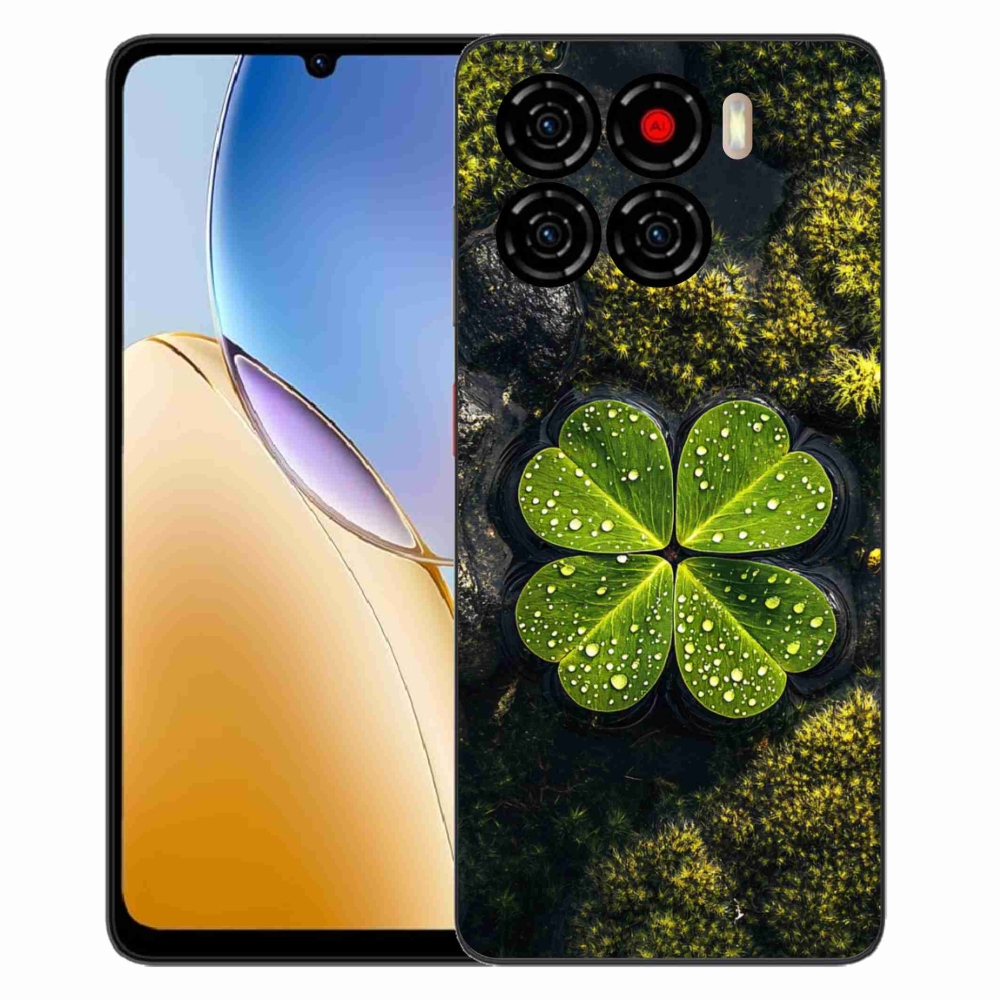 Gelový kryt mmCase na ZTE Blade A56 - čtyřlístek