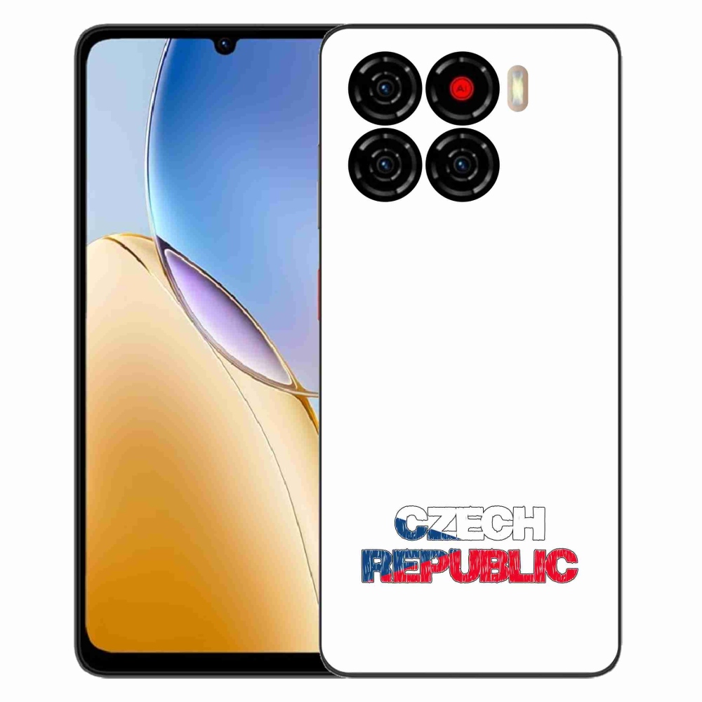 Gelový kryt mmCase na ZTE Blade A56 - Czech Republic bílé pozadí