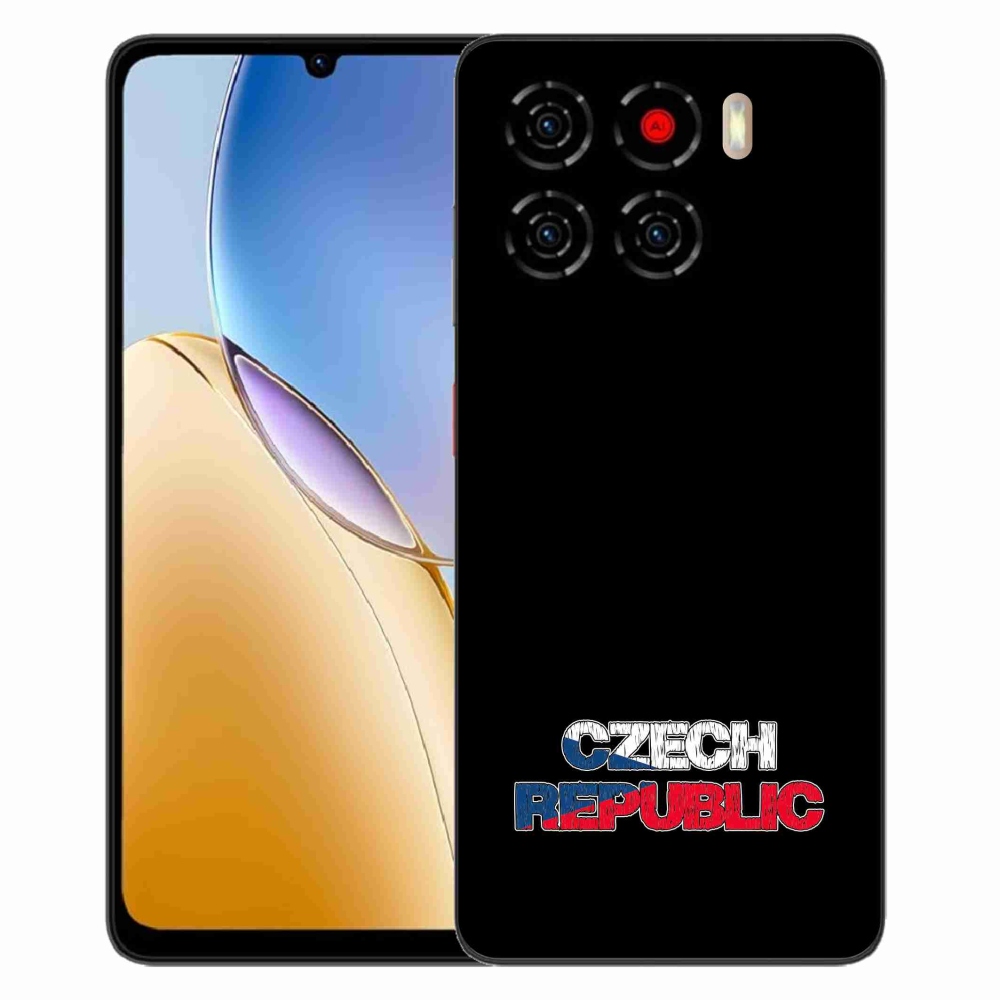 Gelový kryt mmCase na ZTE Blade A56 - Czech Republic černé pozadí