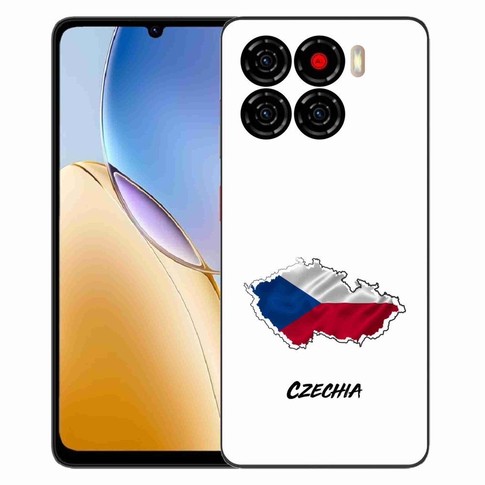 Gelový kryt mmCase na ZTE Blade A56 - Czechia bílé pozadí