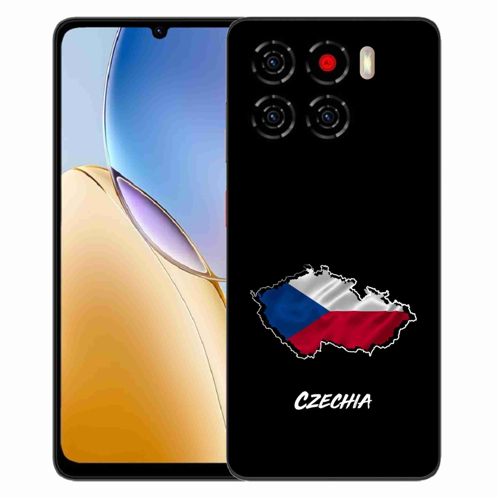 Gelový kryt mmCase na ZTE Blade A56 - Czechia černé pozadí