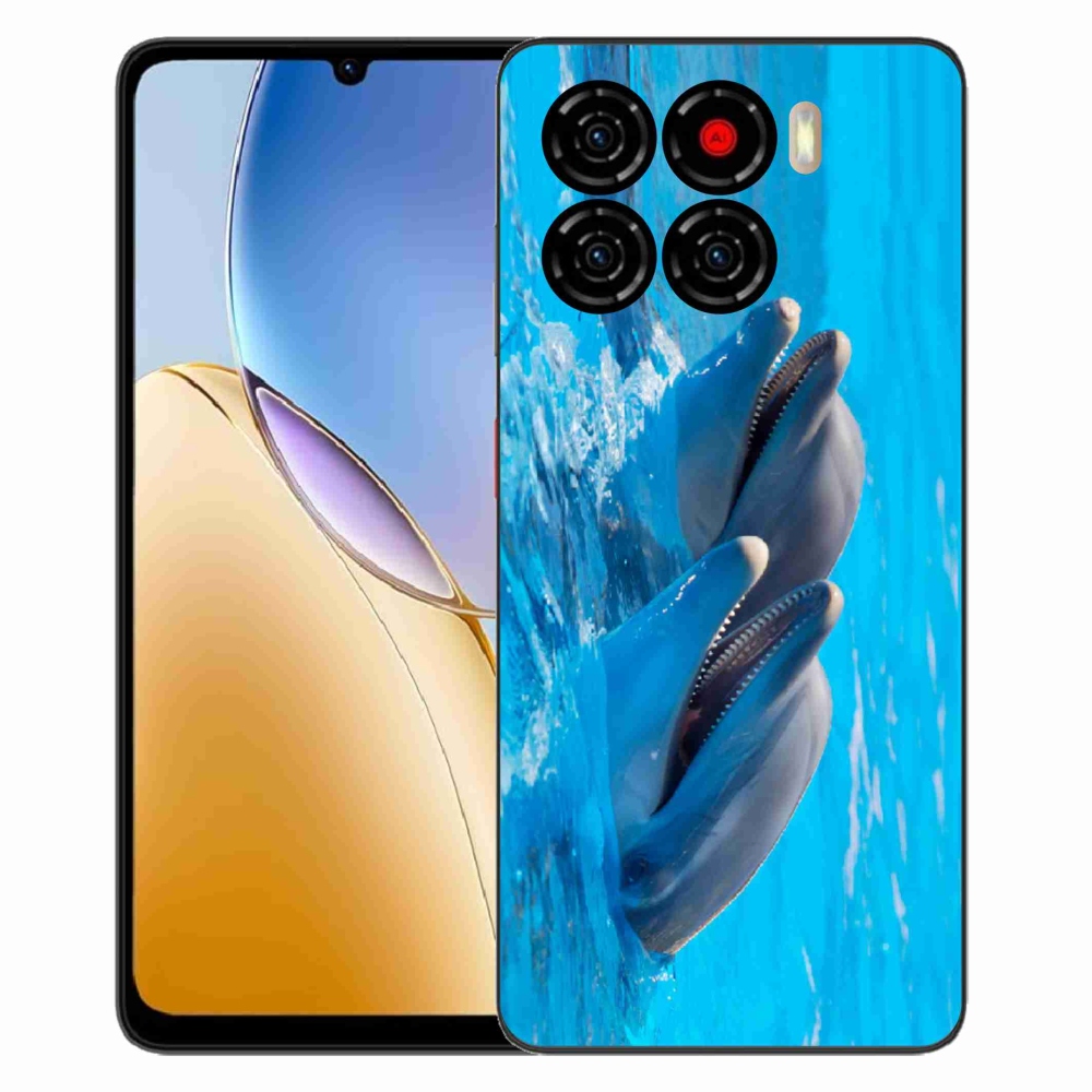 Gelový kryt mmCase na ZTE Blade A56 - delfíni