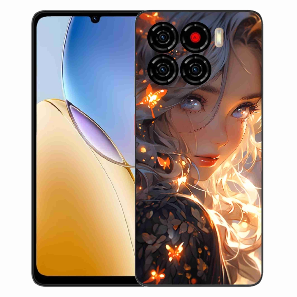 Gelový kryt mmCase na ZTE Blade A56 - dívka a motýli