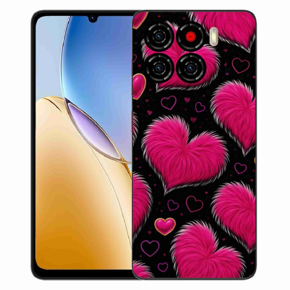 Gelový kryt mmCase na ZTE Blade A56 - hebká srdce
