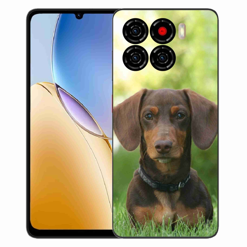 Gelový kryt mmCase na ZTE Blade A56 - hnědý jezevčík