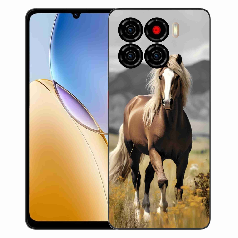 Gelový kryt mmCase na ZTE Blade A56 - hnědý kůň 1