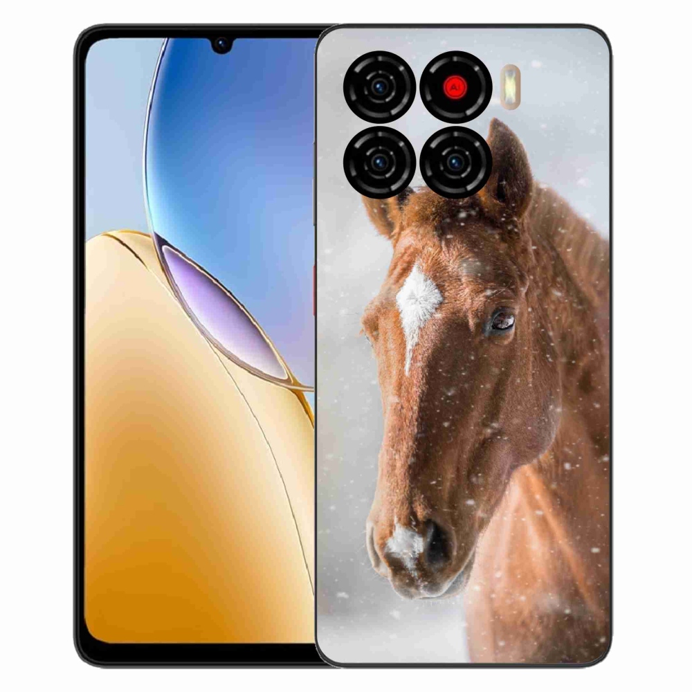 Gelový kryt mmCase na ZTE Blade A56 - hnědý kůň 2