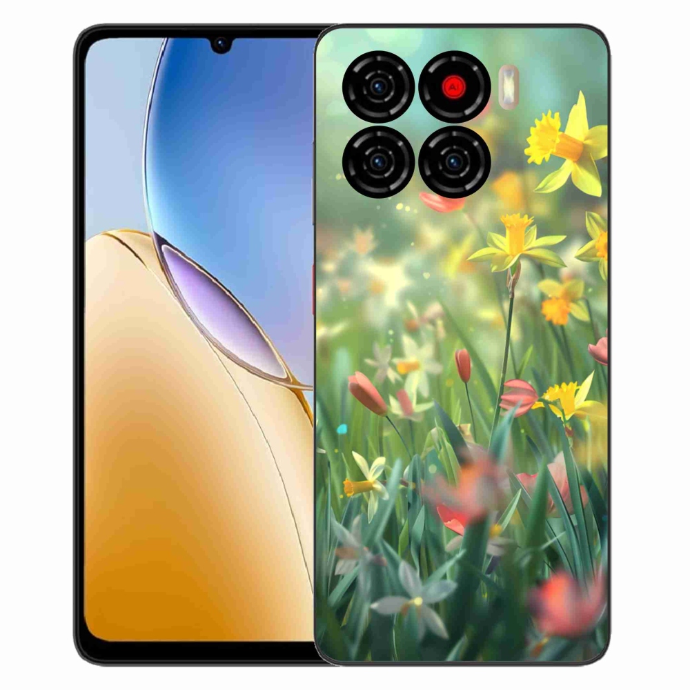 Gelový kryt mmCase na ZTE Blade A56 - jarní květy
