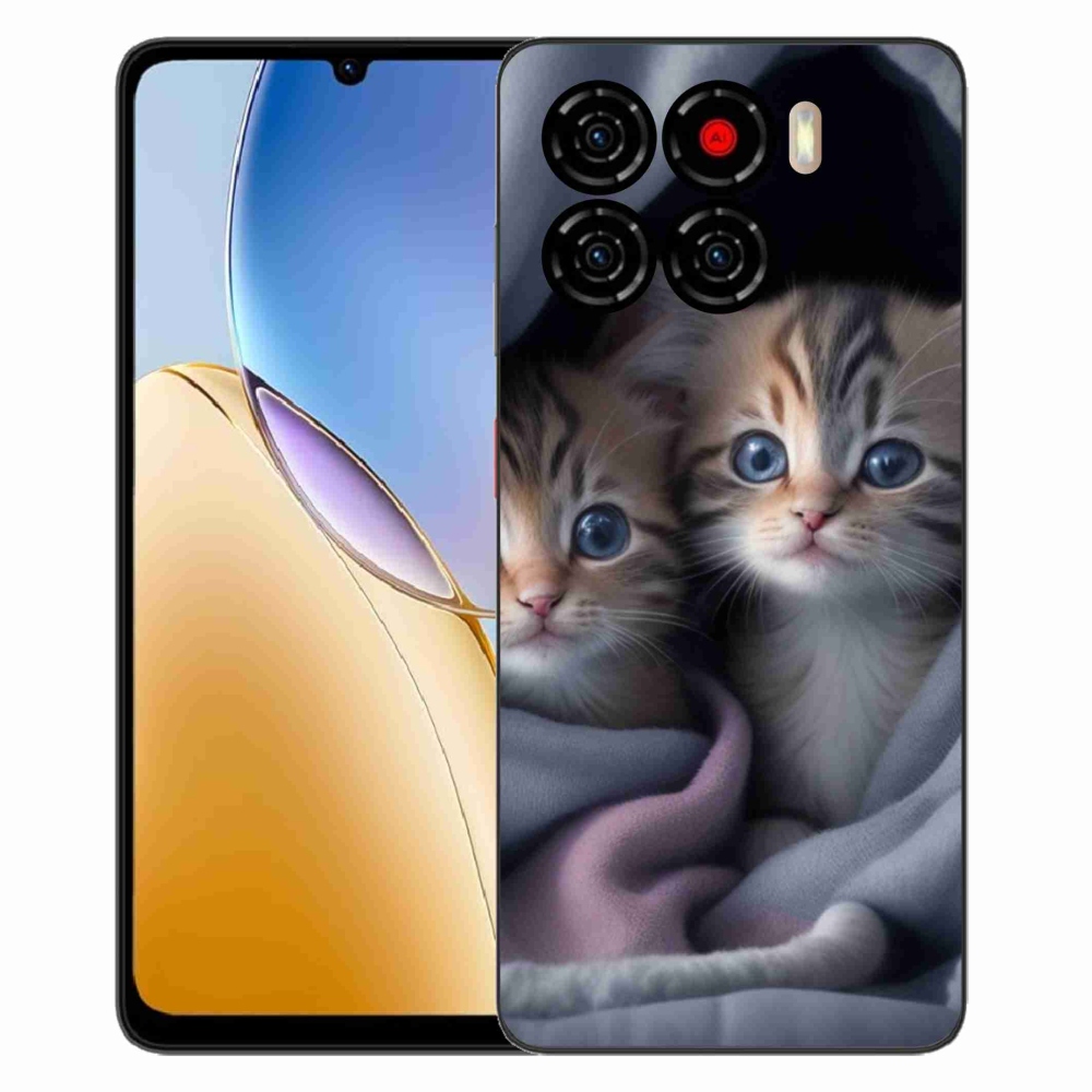 Gelový kryt mmCase na ZTE Blade A56 - kočičí duo 2