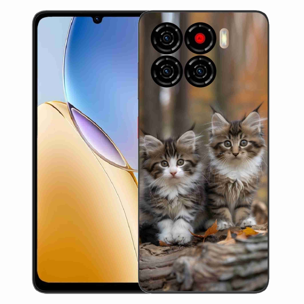 Gelový kryt mmCase na ZTE Blade A56 - kočičí duo 3