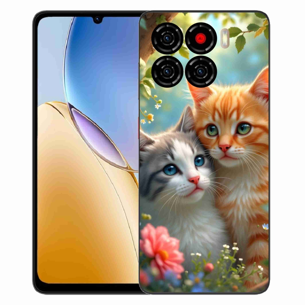Gelový kryt mmCase na ZTE Blade A56 - kočičí láska 2