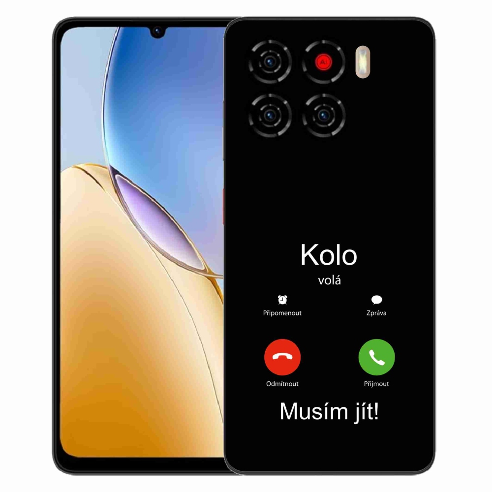 Gelový kryt mmCase na ZTE Blade A56 - kolo volá černé pozadí