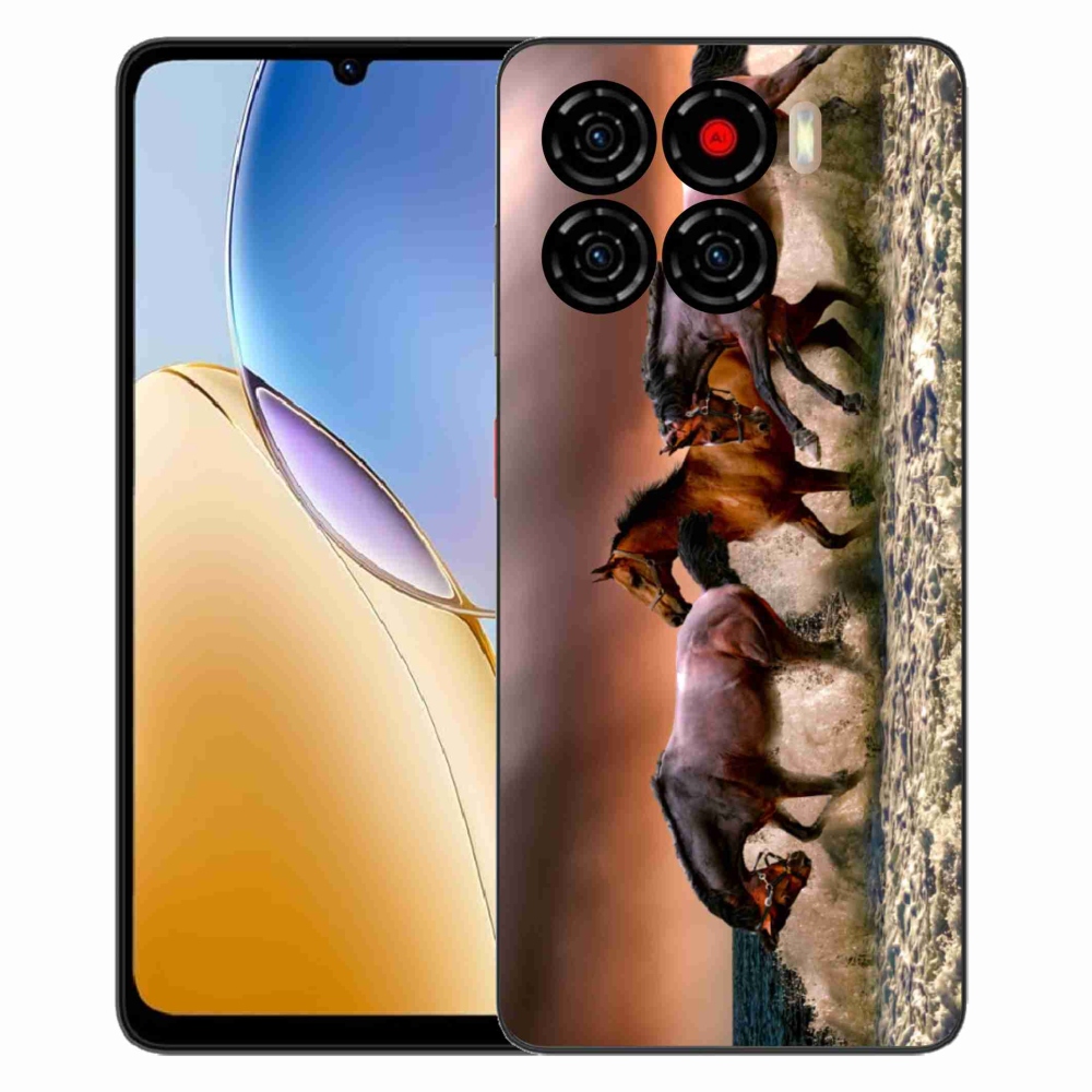 Gelový kryt mmCase na ZTE Blade A56 - koně 1