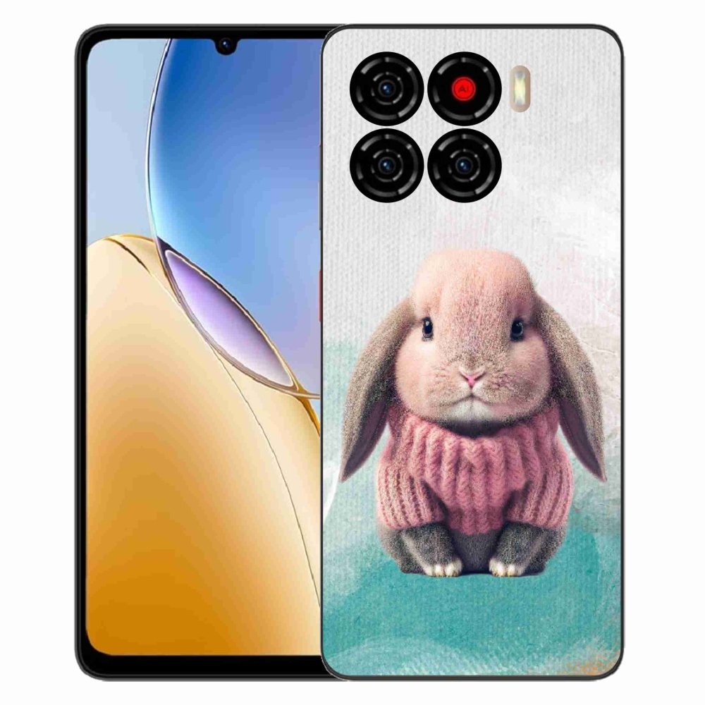 Gelový kryt mmCase na ZTE Blade A56 - králíček ve svetru