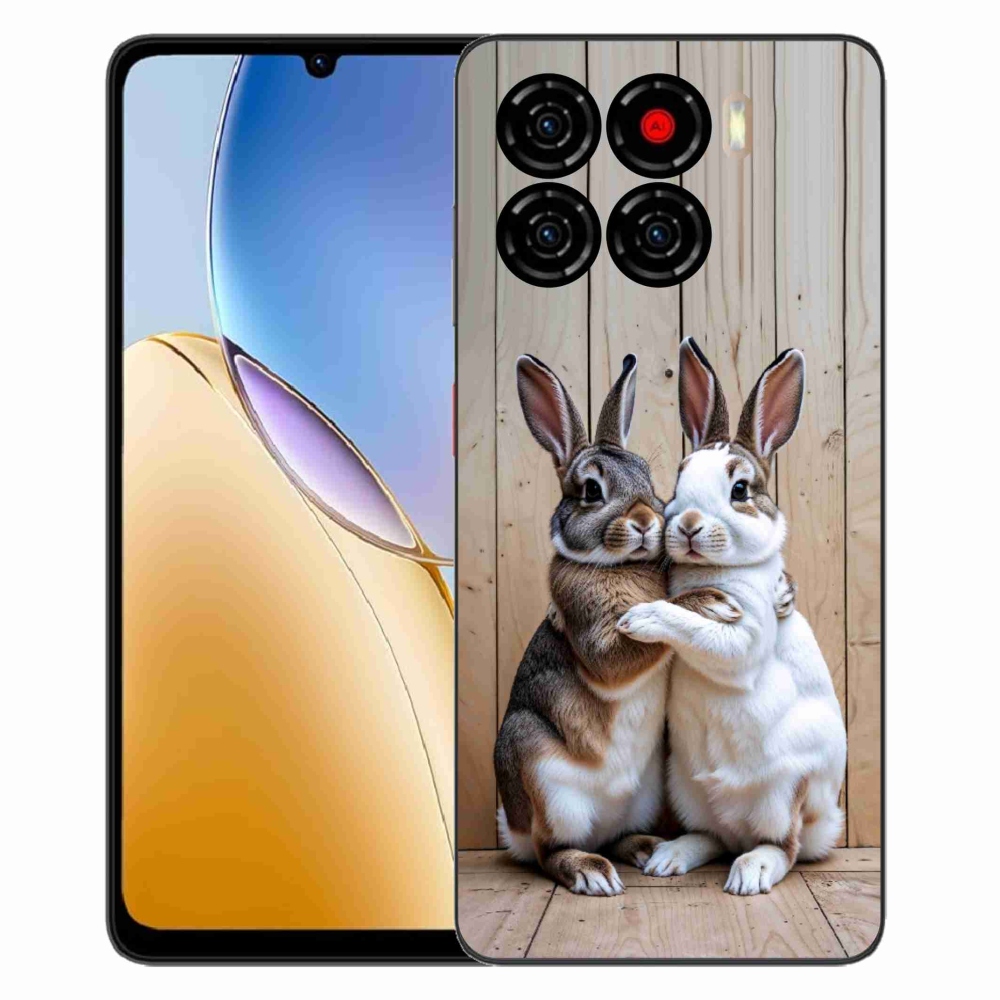 Gelový kryt mmCase na ZTE Blade A56 - králičí pár
