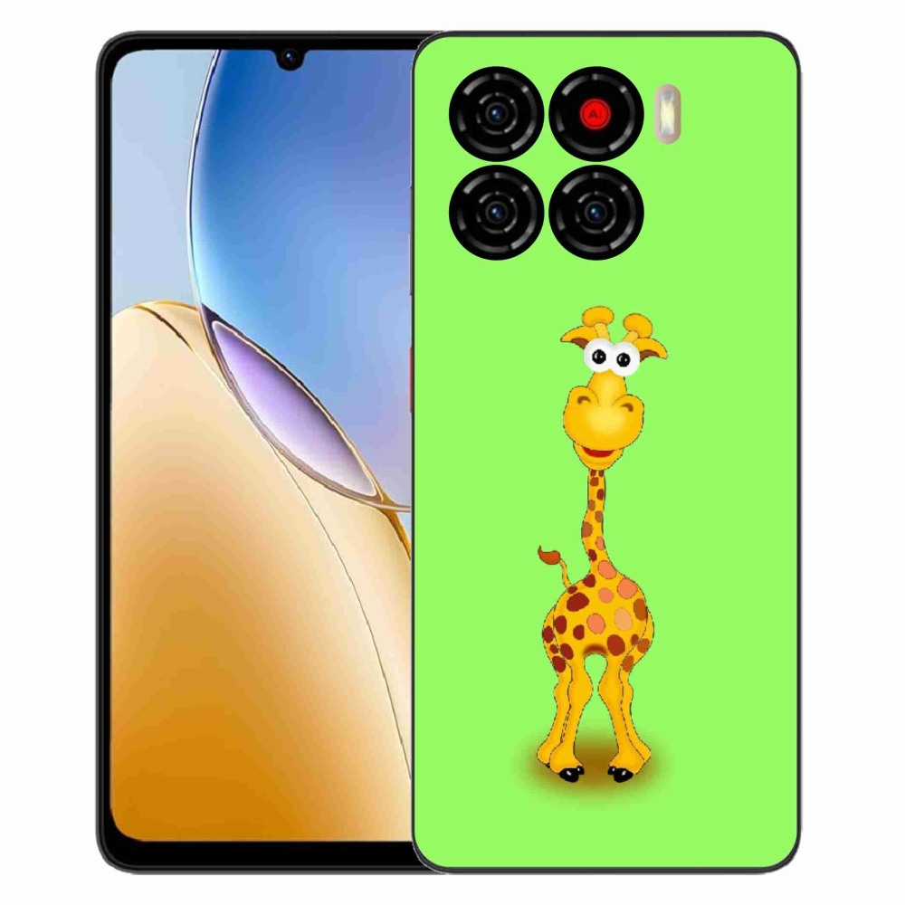 Gelový kryt mmCase na ZTE Blade A56 - kreslená žirafa