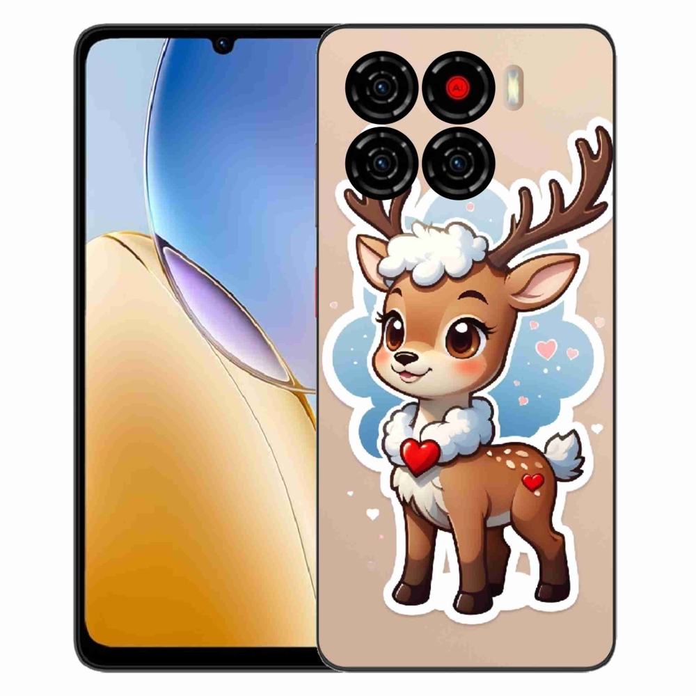 Gelový kryt mmCase na ZTE Blade A56 - kreslený sob