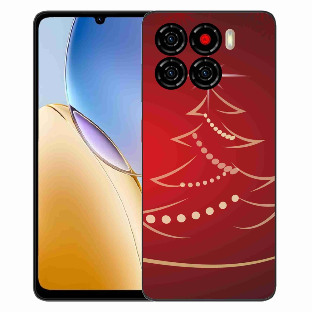 Gelový kryt mmCase na ZTE Blade A56 - kreslený vánoční stromek