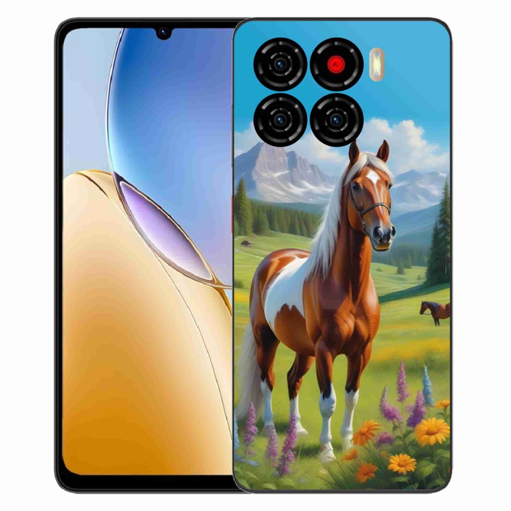 Gelový kryt mmCase na ZTE Blade A56 - kůň na louce