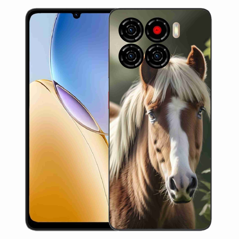 Gelový kryt mmCase na ZTE Blade A56 - kůň se světlou hřívou