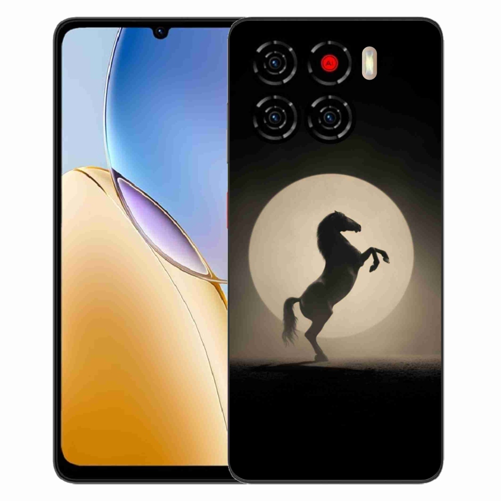 Gelový kryt mmCase na ZTE Blade A56 - kůň v siluetě